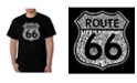 LA Pop Art Men's Route 66 Life is a Highway Word Art T-Shirt